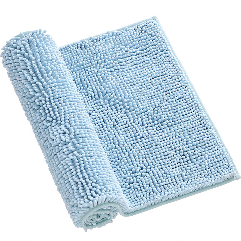 Simplicity Home Decor Rug Multi Color Plain Area Carpet Polypropylene Non-Slip Backing Machine Washable Rug Light Blue 1'4" x 2' Clearhalo 'Area Rug' 'Casual' 'Rugs' Rug' 2238995