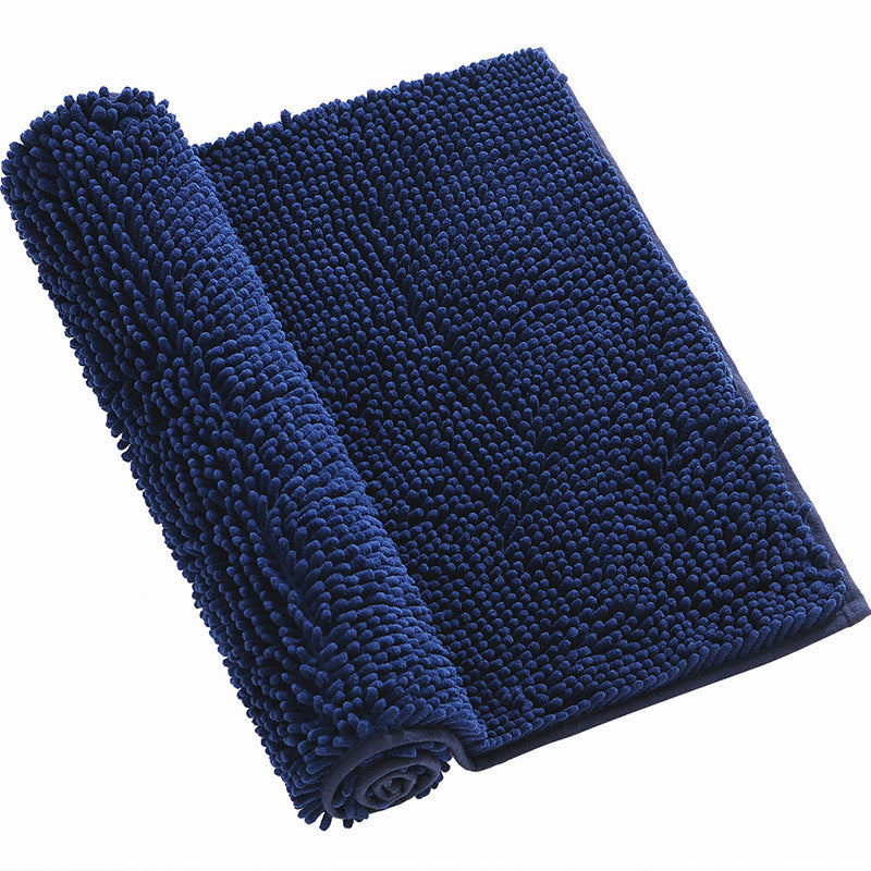 Simplicity Home Decor Rug Multi Color Plain Area Carpet Polypropylene Non-Slip Backing Machine Washable Rug Dark Blue 1'4" x 2' Clearhalo 'Area Rug' 'Casual' 'Rugs' Rug' 2238996