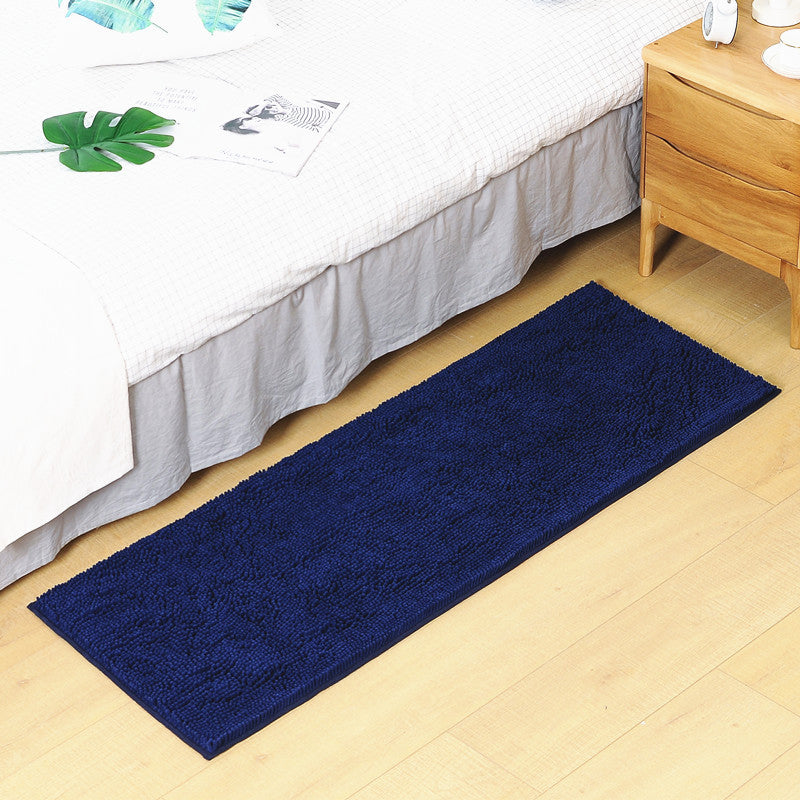 Relaxing Bedroom Rug Multi Colored Plain Area Carpet Synthetics Non-Slip Backing Pet Friendly Indoor Rug Dark Blue Clearhalo 'Area Rug' 'Casual' 'Rugs' Rug' 2239025
