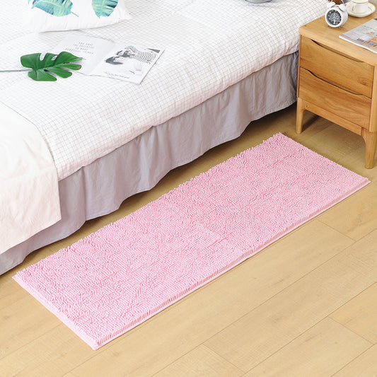 Relaxing Bedroom Rug Multi Colored Plain Area Carpet Synthetics Non-Slip Backing Pet Friendly Indoor Rug Pink Clearhalo 'Area Rug' 'Casual' 'Rugs' Rug' 2239028