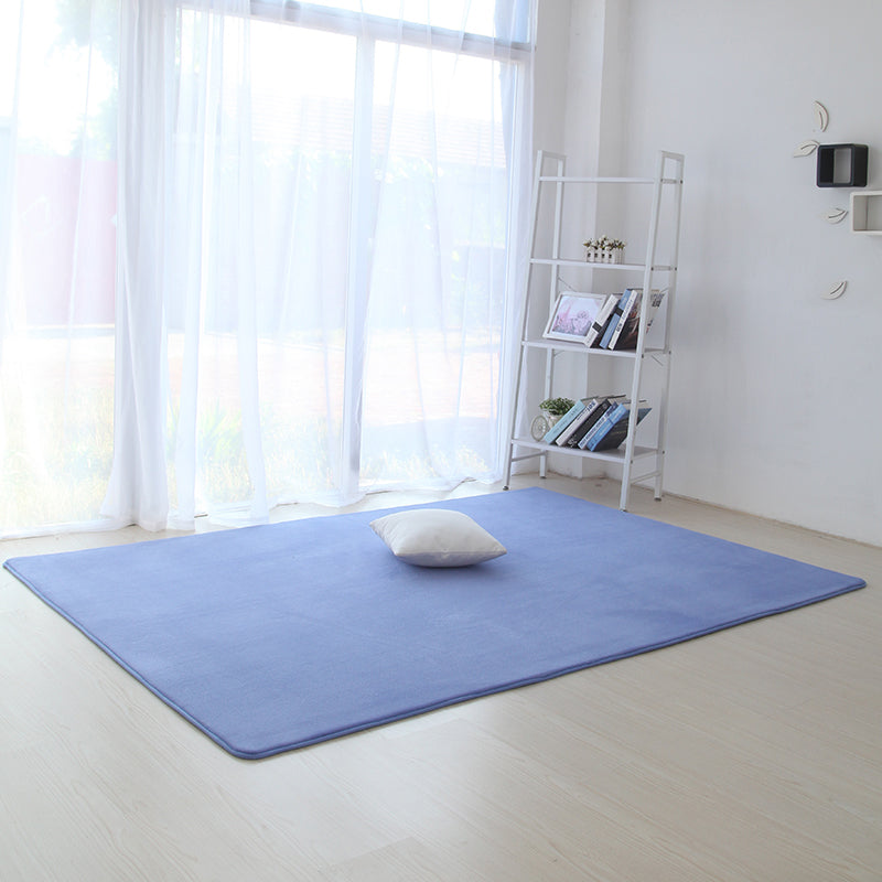 Casual Solid Color Rug Multi Colored Synthetics Area Carpet Anti-Slip Backing Pet Friendly Indoor Rug for Room Dark Blue Clearhalo 'Area Rug' 'Casual' 'Rugs' Rug' 2239058