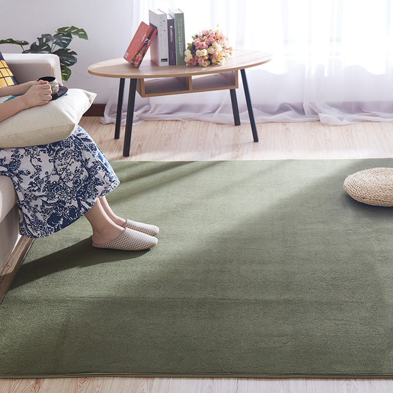 Multi-Colored Simple Rug Polypropylene Plain Area Rug Non-Slip Backing Machine Washable Carpet for Bedroom Clearhalo 'Area Rug' 'Casual' 'Rugs' Rug' 2239063