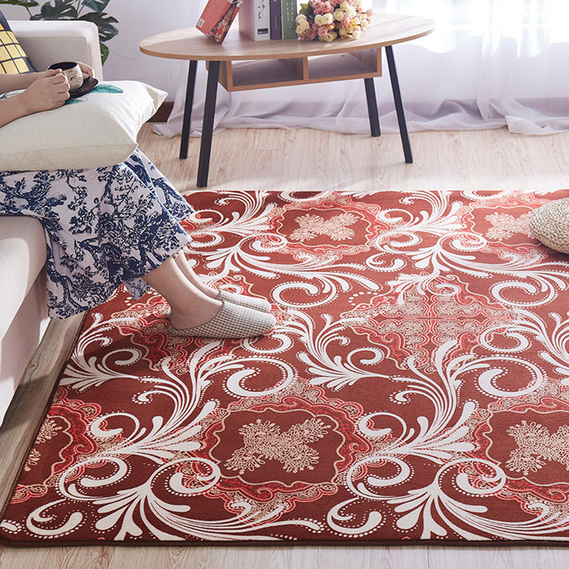 Multi-Colored Simple Rug Polypropylene Plain Area Rug Non-Slip Backing Machine Washable Carpet for Bedroom Clearhalo 'Area Rug' 'Casual' 'Rugs' Rug' 2239071