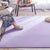Multi-Colored Simple Rug Polypropylene Plain Area Rug Non-Slip Backing Machine Washable Carpet for Bedroom Light Purple Clearhalo 'Area Rug' 'Casual' 'Rugs' Rug' 2239073