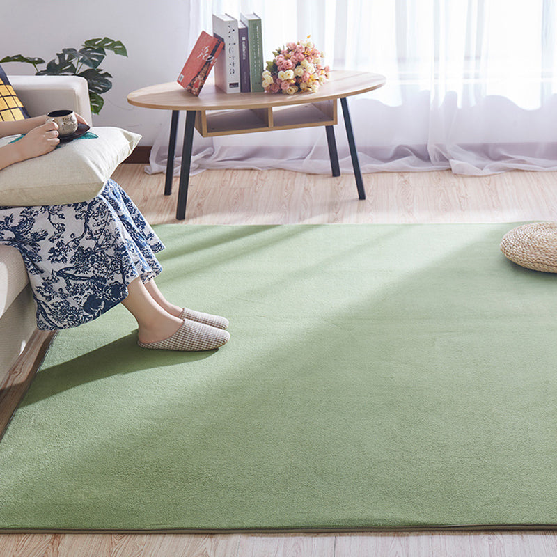 Multi-Colored Simple Rug Polypropylene Plain Area Rug Non-Slip Backing Machine Washable Carpet for Bedroom Clearhalo 'Area Rug' 'Casual' 'Rugs' Rug' 2239078