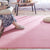 Multi-Colored Simple Rug Polypropylene Plain Area Rug Non-Slip Backing Machine Washable Carpet for Bedroom Dark Pink Clearhalo 'Area Rug' 'Casual' 'Rugs' Rug' 2239084