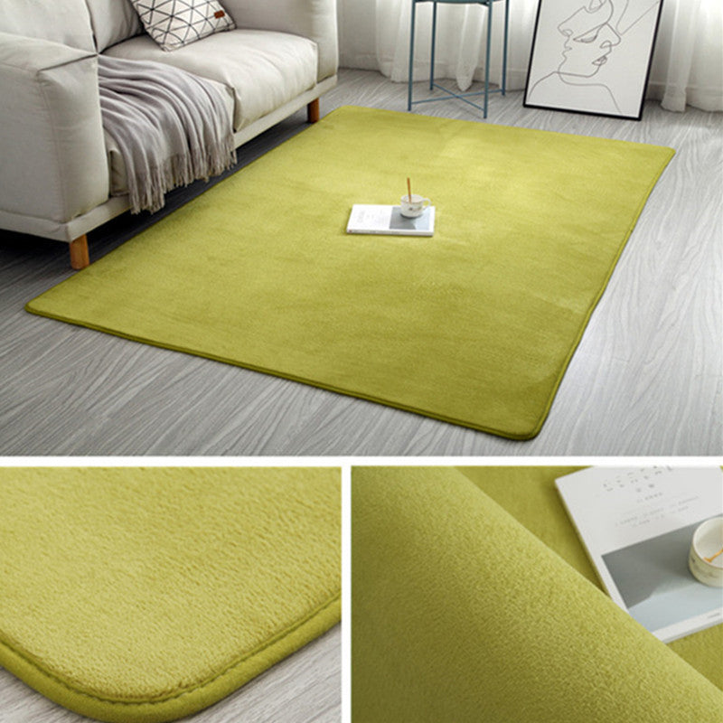 Simple Solid Rug Multi Color Polypropylene Area Carpet Non-Slip Backing Washable Easy Care Indoor Rug for Room Clearhalo 'Area Rug' 'Casual' 'Rugs' Rug' 2239089