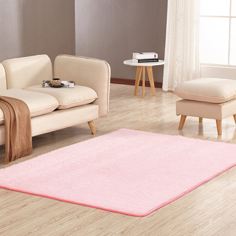 Calming Home Decor Rug Multi Color Solid Color Carpet Synthetics Anti-Slip Pet Friendly Stain-Resistant Indoor Rug Pink Clearhalo 'Area Rug' 'Casual' 'Rugs' Rug' 2239120