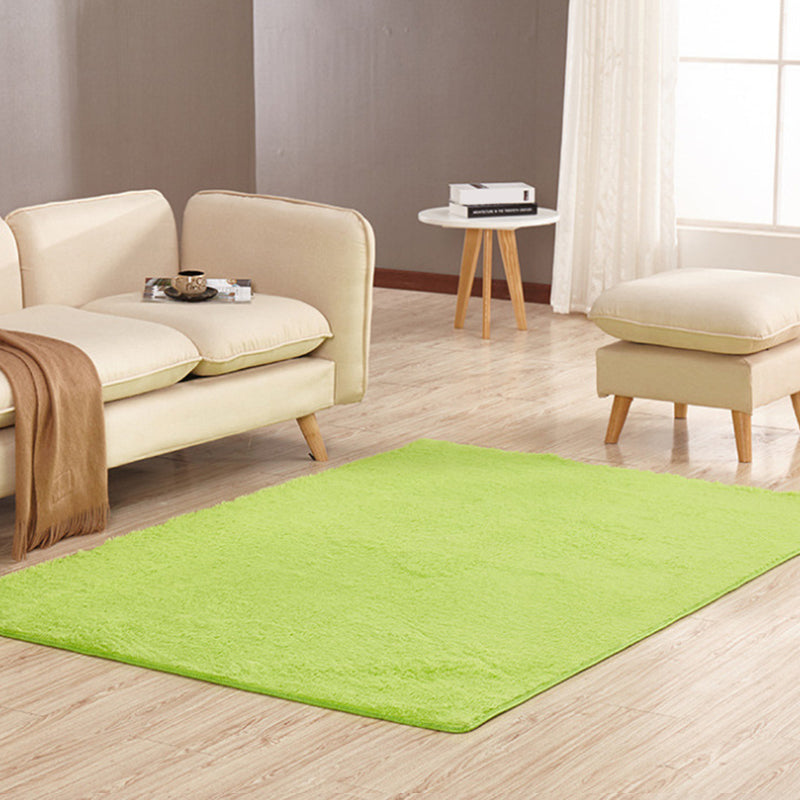 Calming Home Decor Rug Multi Color Solid Color Carpet Synthetics Anti-Slip Pet Friendly Stain-Resistant Indoor Rug Fruit Green Clearhalo 'Area Rug' 'Casual' 'Rugs' Rug' 2239129