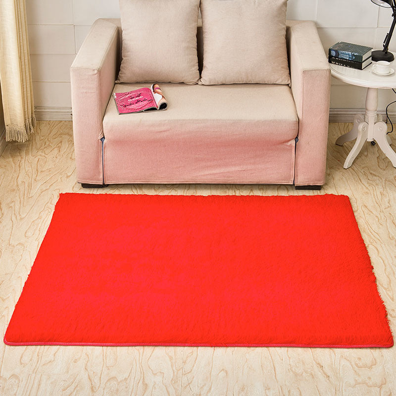 Casual Solid Color Rug Multi-Colored Polypropylene Area Carpet Pet Friendly Easy Care Indoor Rug for Living Room Red Clearhalo 'Area Rug' 'Casual' 'Rugs' Rug' 2239159