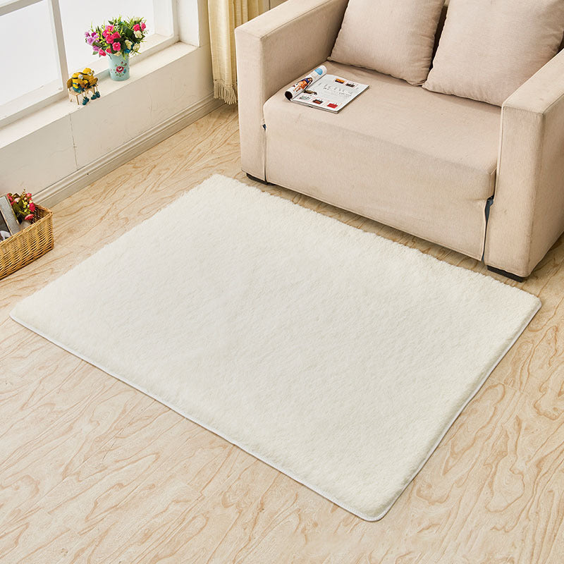 Casual Solid Color Rug Multi-Colored Polypropylene Area Carpet Pet Friendly Easy Care Indoor Rug for Living Room Cream Clearhalo 'Area Rug' 'Casual' 'Rugs' Rug' 2239160