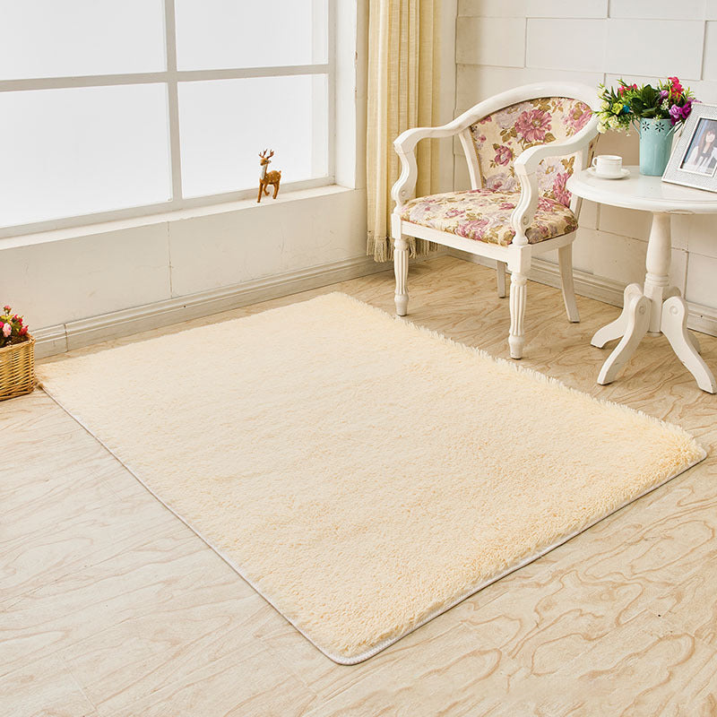 Casual Solid Color Rug Multi-Colored Polypropylene Area Carpet Pet Friendly Easy Care Indoor Rug for Living Room Beige Clearhalo 'Area Rug' 'Casual' 'Rugs' Rug' 2239170