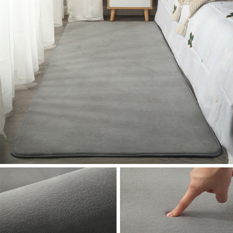 Simplicity Bedroom Rug Multi-Colored Plain Area Carpet Polypropylene Non-Slip Backing Stain-Resistant Rug Clearhalo 'Area Rug' 'Casual' 'Rugs' Rug' 2239181