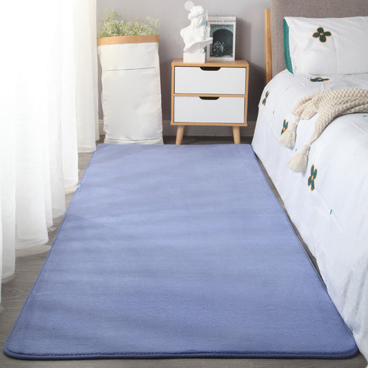 Simplicity Bedroom Rug Multi-Colored Plain Area Carpet Polypropylene Non-Slip Backing Stain-Resistant Rug Dark Blue Clearhalo 'Area Rug' 'Casual' 'Rugs' Rug' 2239194