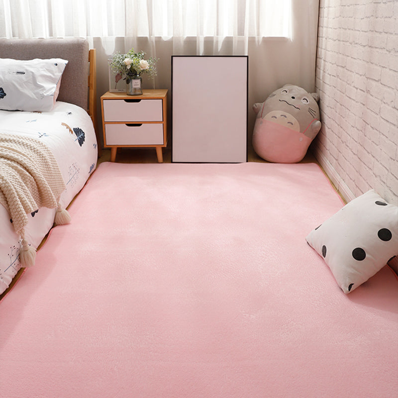 Multi Color Casual Rug Synthetics Solid Color Area Carpet Anti-Slip Backing Washable Easy Care Indoor Rug for Bedroom Clearhalo 'Area Rug' 'Rug' 2239203