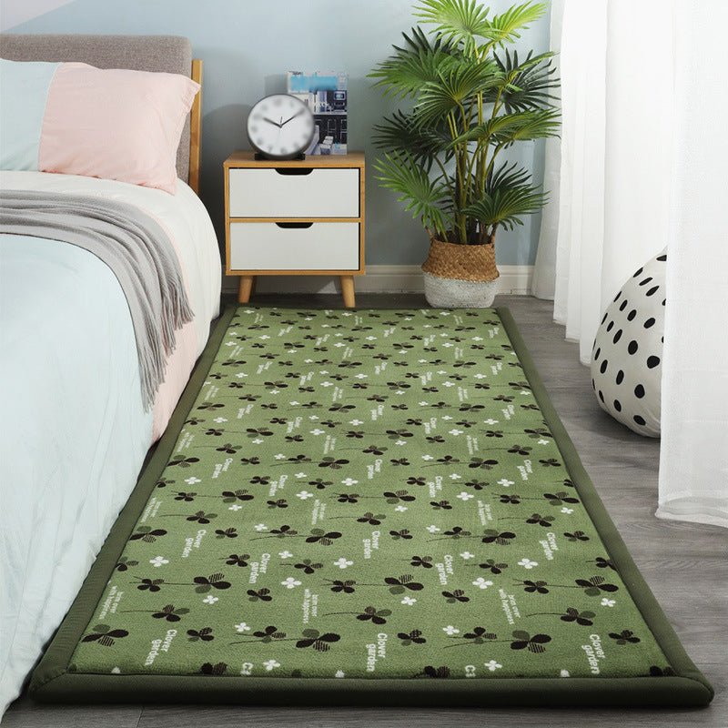 Contemporary Bedroom Rug Multi Color Solid Area Carpet Polyster Pet Friendly Anti-Slip Backing Rug Clearhalo 'Area Rug' 'Casual' 'Rugs' Rug' 2239227