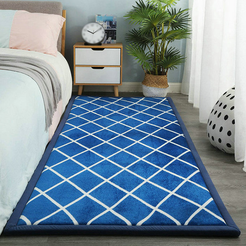 Contemporary Bedroom Rug Multi Color Solid Area Carpet Polyster Pet Friendly Anti-Slip Backing Rug Clearhalo 'Area Rug' 'Casual' 'Rugs' Rug' 2239229