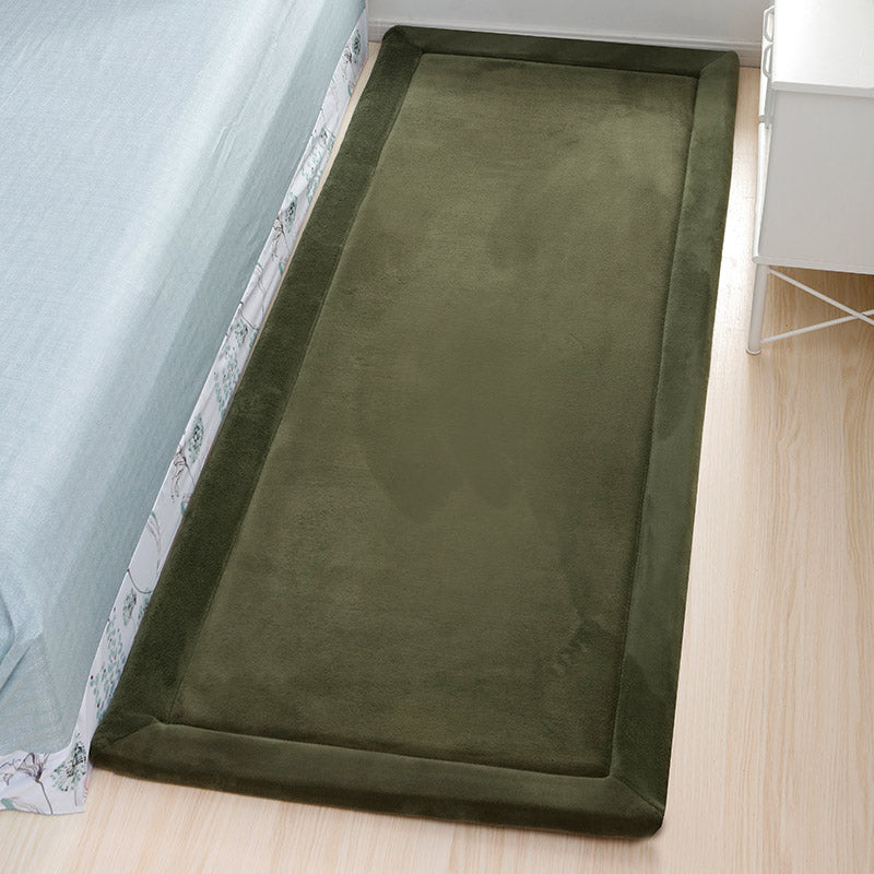 Minimalist Home Decor Rug Multi-Colored Solid Carpet Anti-Slip Stain-Resistant Easy Care Indoor Rug Olive Green Clearhalo 'Area Rug' 'Casual' 'Rugs' Rug' 2239266