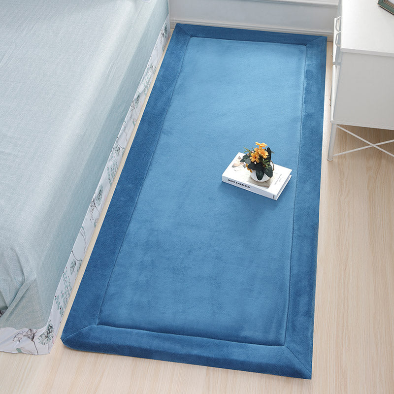 Minimalist Home Decor Rug Multi-Colored Solid Carpet Anti-Slip Stain-Resistant Easy Care Indoor Rug Blue-Green Clearhalo 'Area Rug' 'Casual' 'Rugs' Rug' 2239271