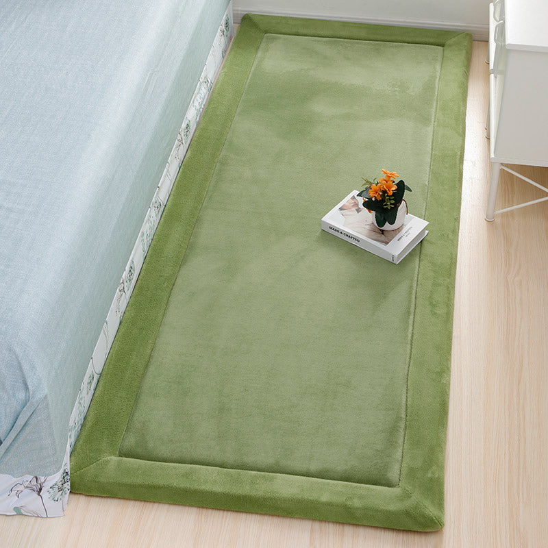 Minimalist Home Decor Rug Multi-Colored Solid Carpet Anti-Slip Stain-Resistant Easy Care Indoor Rug Green Clearhalo 'Area Rug' 'Casual' 'Rugs' Rug' 2239272