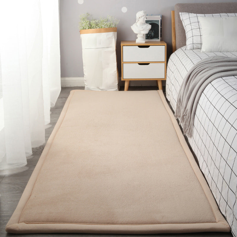 Simple Casual Rug Multi Colored Plain Indoor Rug Easy Care Pet Friendly Non-Slip Backing Carpet for Bedroom Clearhalo 'Area Rug' 'Casual' 'Rugs' Rug' 2239284