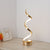 Spiral Shaped Nightstand Lamp Contemporary Acrylic Living Room LED Table Lighting Gold Clearhalo 'Lamps' 'Table Lamps' Lighting' 2240923
