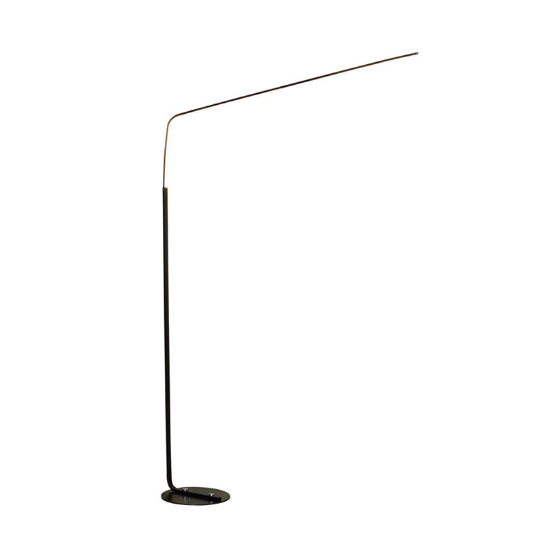 Acrylic Fishing Rod Standing Light Minimalist LED Floor Lighting Ideas for Living Room Clearhalo 'Floor Lamps' 'Lamps' Lighting' 2240970