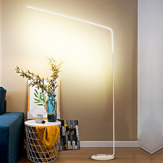 Acrylic Fishing Rod Standing Light Minimalist LED Floor Lighting Ideas for Living Room Clearhalo 'Floor Lamps' 'Lamps' Lighting' 2240972
