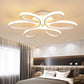 Flower LED Semi Flush Modern Style Acrylic Living Room Flush Ceiling Light Fixture in White Clearhalo 'Ceiling Lights' 'Close To Ceiling Lights' 'Close to ceiling' 'Semi-flushmount' Lighting' 2241172