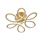 Acrylic Flower Shaped LED Semi Flush Light Simplicity Ceiling Flush Mount for Bedroom Clearhalo 'Ceiling Lights' 'Close To Ceiling Lights' 'Close to ceiling' 'Semi-flushmount' Lighting' 2241187