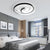Curved Flush Ceiling Light Contemporary Acrylic Bedroom LED Flush Mount Lighting in Black and White Black-White White Clearhalo 'Ceiling Lights' 'Close To Ceiling Lights' 'Close to ceiling' 'Flush mount' Lighting' 2241264