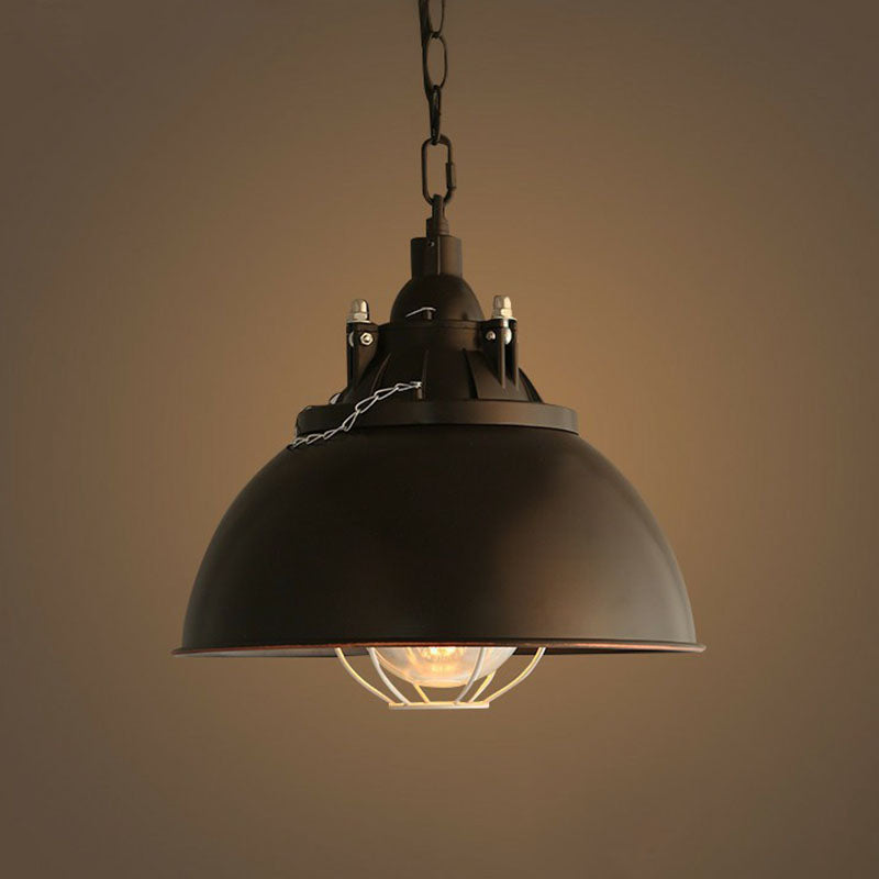 Antique Conical Shade Ceiling Light Single Iron Hanging Pendant Light for Restaurant Clearhalo 'Art Deco Pendants' 'Black' 'Cast Iron' 'Ceiling Lights' 'Ceramic' 'Crystal' 'Industrial Pendants' 'Industrial' 'Metal' 'Middle Century Pendants' 'Pendant Lights' 'Pendants' 'Rustic Pendants' 'Tiffany' Lighting' 2241578