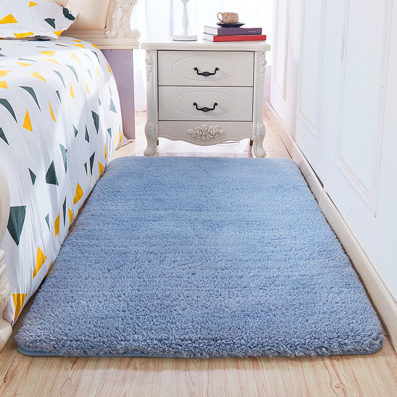 Casual Room Rug Multi-Color Solid Color Area Carpet Cotton Non-Slip Backing Washable Easy Care Rug Blue Clearhalo 'Area Rug' 'Casual' 'Modern' 'Rugs' Rug' 2241721