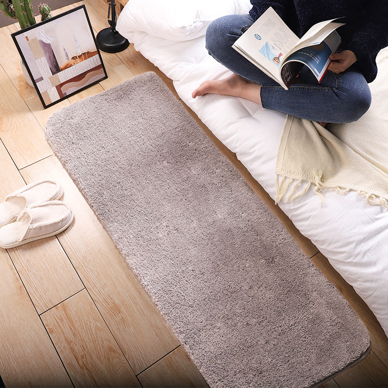 Simple Multi Color Plain Rug Blended Casual Area Rug Easy Care Washable Pet Friendly Carpet for Room Grey Clearhalo 'Area Rug' 'Casual' 'Rugs' Rug' 2241773