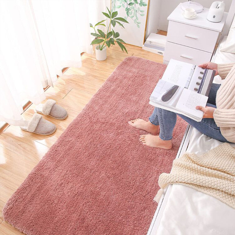 Multi-Color Modern Rug Blended Solid Color Area Carpet Non-Slip Backing Easy Care Indoor Rug for Bedroom Clearhalo 'Area Rug' 'Casual' 'Rugs' Rug' 2241783