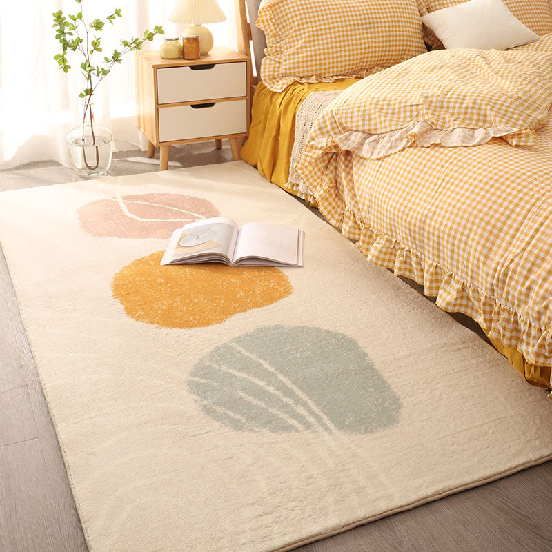 Cute Colorblock Rug Multi Color Synthetics Indoor Rug Non-Slip Backing Pet Friendly Carpet for Room Decor Beige Clearhalo 'Area Rug' 'Rug' 2241824