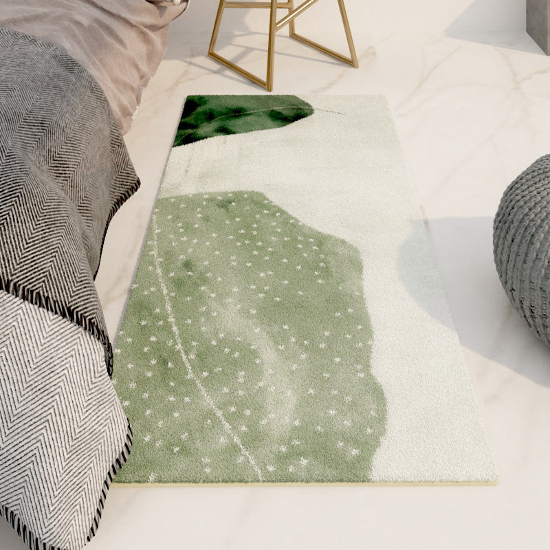 Multi-Colored Designer Rug Polyster Color Block Carpet Non-Slip Backing Easy Care Indoor Rug for Bedroom Turquoise Clearhalo 'Area Rug' 'Rug' 2241847