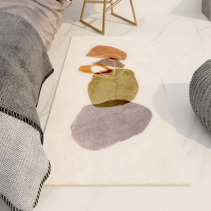 Multi-Colored Designer Rug Polyster Color Block Carpet Non-Slip Backing Easy Care Indoor Rug for Bedroom Grey Clearhalo 'Area Rug' 'Rug' 2241858
