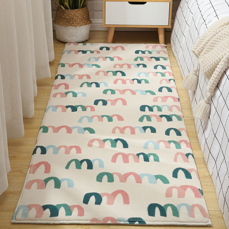 Nordic Home Decoration Rug Multi Color Country Print Carpet Anti-Slip Backing Easy Care Rug Beige Clearhalo 'Area Rug' 'Modern' 'Rugs' Rug' 2241875