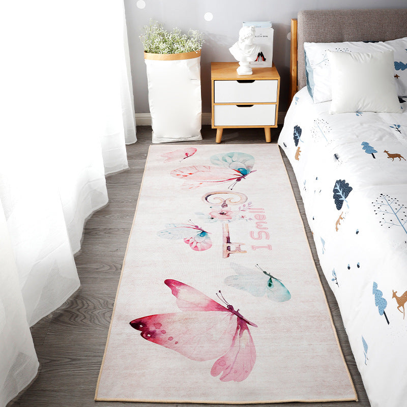 Cute Kids Room Rug Multi Colored Animal Printed Area Rug Polypropylene Non-Slip Backing Easy Care Carpet Clearhalo 'Area Rug' 'Rug' 2241882