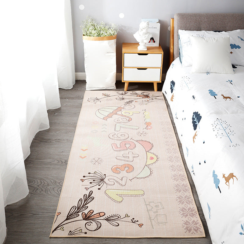 Cute Kids Room Rug Multi Colored Animal Printed Area Rug Polypropylene Non-Slip Backing Easy Care Carpet Clearhalo 'Area Rug' 'Rug' 2241884