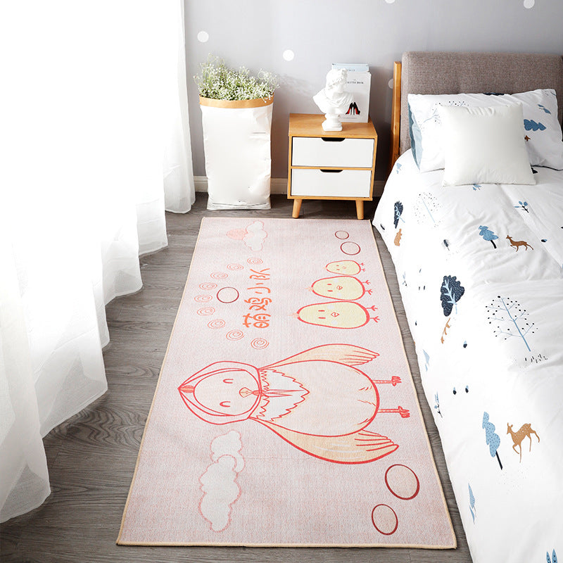 Cute Kids Room Rug Multi Colored Animal Printed Area Rug Polypropylene Non-Slip Backing Easy Care Carpet Clearhalo 'Area Rug' 'Rug' 2241887