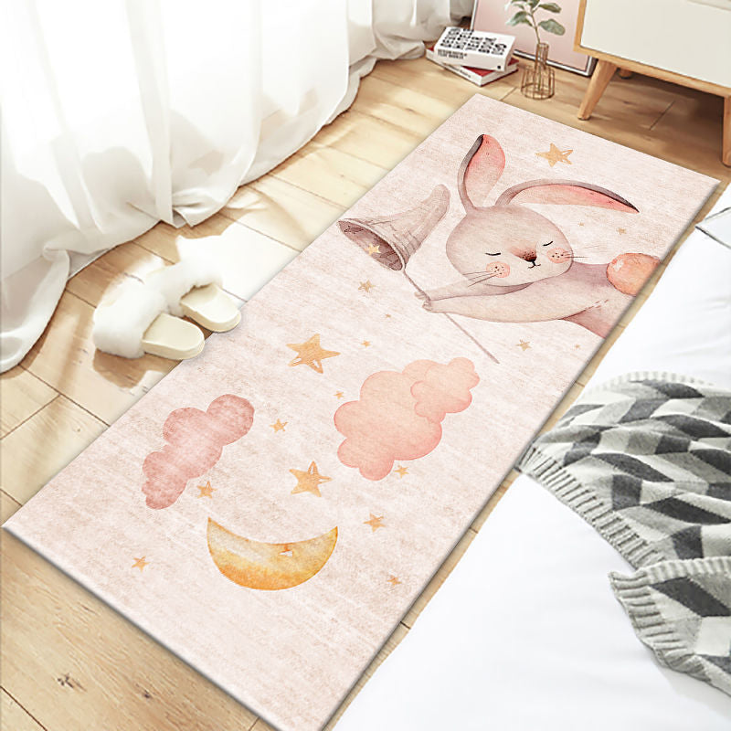 Multicolor Cartoon Print Rug Polyster Lovely Carpet Non-Slip Backing Easy Care Washable Area Rug for Decoration Clearhalo 'Area Rug' 'Rug' 2241994