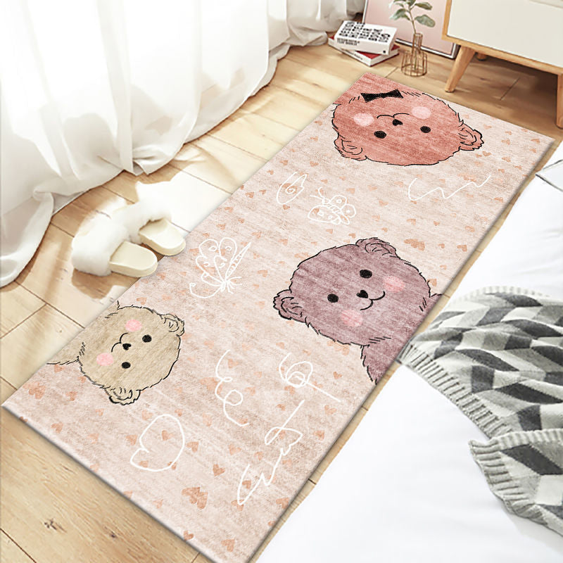 Multicolor Cartoon Print Rug Polyster Lovely Carpet Non-Slip Backing Easy Care Washable Area Rug for Decoration Clearhalo 'Area Rug' 'Rug' 2241999