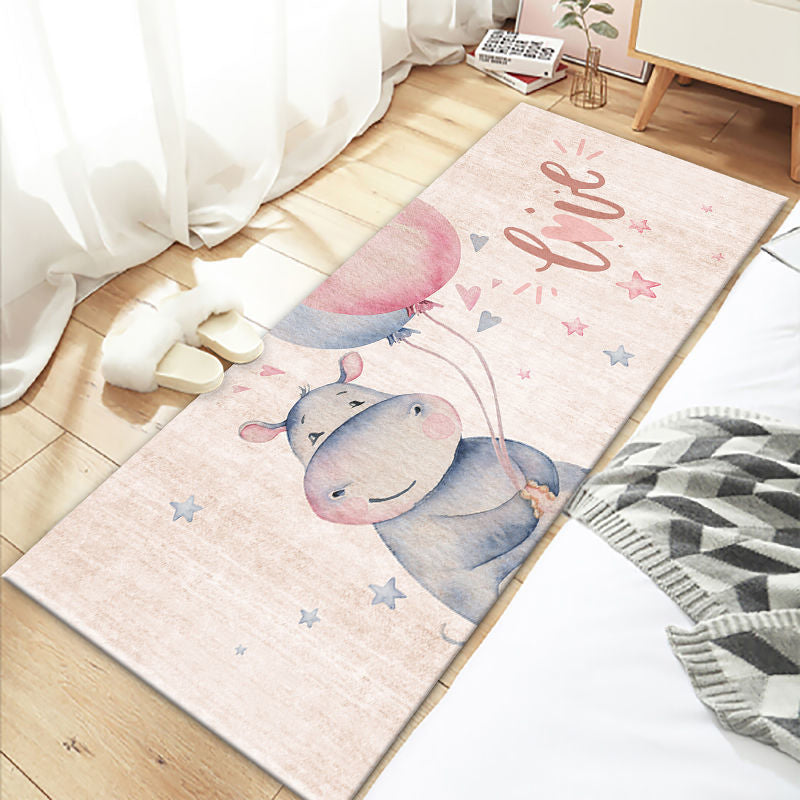 Multicolor Cartoon Print Rug Polyster Lovely Carpet Non-Slip Backing Easy Care Washable Area Rug for Decoration Clearhalo 'Area Rug' 'Rug' 2242007