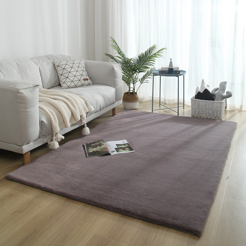 Relaxing Solid Color Rug Multi-Colored Polyster Area Carpet Machine Washable Non-Slip Backing Rug for Decoration Clearhalo 'Area Rug' 'Casual' 'Rugs' Rug' 2242041