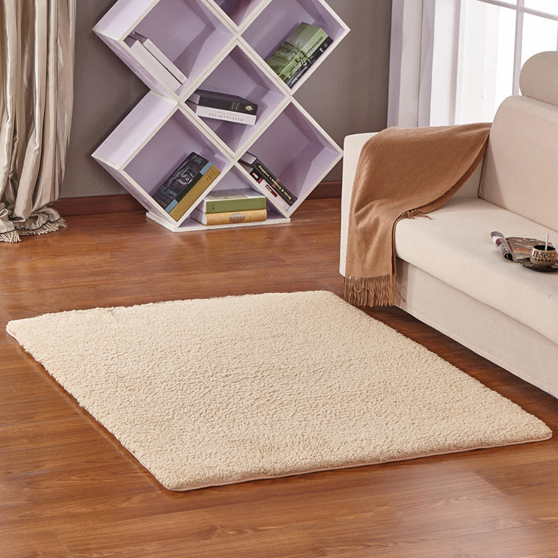 Modern Living Room Rug Multicolor Plain Area Rug Synthetic Non-Slip Pet Friendly Easy Care Carpet Light Camel Clearhalo 'Area Rug' 'Casual' 'Rugs' Rug' 2242053