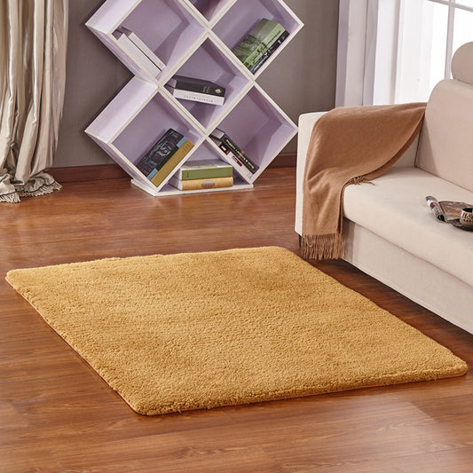 Modern Living Room Rug Multicolor Plain Area Rug Synthetic Non-Slip Pet Friendly Easy Care Carpet Khaki Clearhalo 'Area Rug' 'Casual' 'Rugs' Rug' 2242055