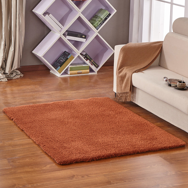 Modern Living Room Rug Multicolor Plain Area Rug Synthetic Non-Slip Pet Friendly Easy Care Carpet Coffee Clearhalo 'Area Rug' 'Casual' 'Rugs' Rug' 2242058