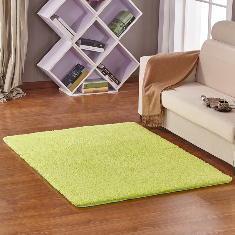 Modern Living Room Rug Multicolor Plain Area Rug Synthetic Non-Slip Pet Friendly Easy Care Carpet Fruit Green Clearhalo 'Area Rug' 'Casual' 'Rugs' Rug' 2242060